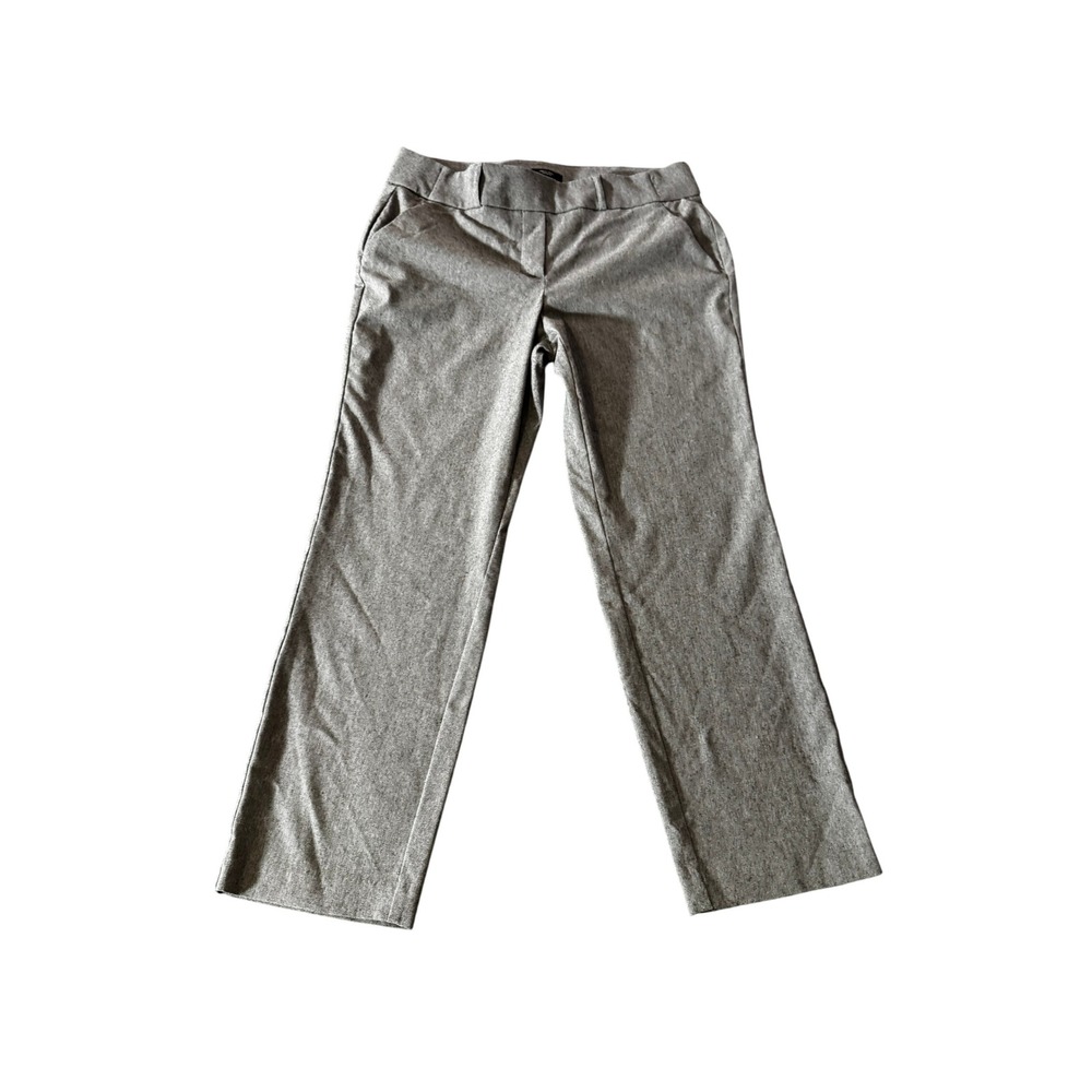 Simply Vera Vera Wang Gray Ankle Trousers Professional Straight Leg Pants SZ L